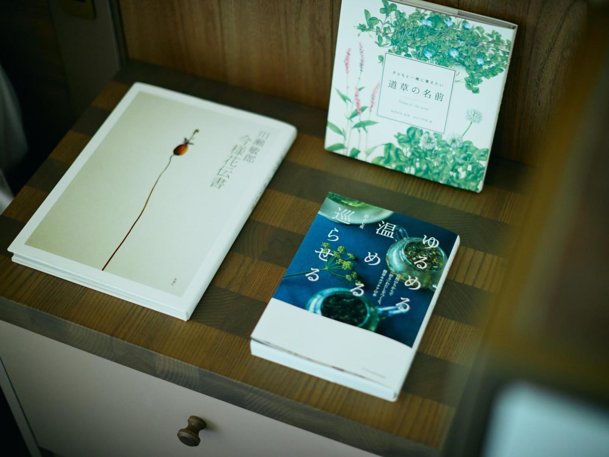 Good Nature Hotel Kjóto Pokoj fotografie A collection of books on Chinese medicine